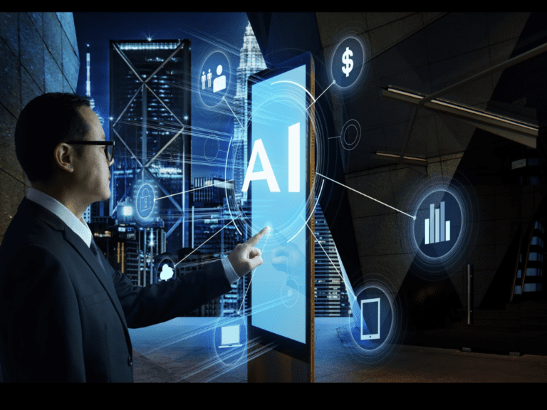 Inteligência Artificial (IA) ajudando empresários